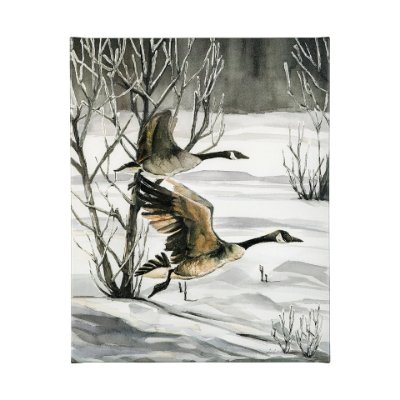101862-L - Life in North II by Melody Ducharme a Hand Embellished Textured Canvas