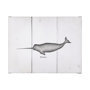 101865-L - Narwhal by Mercana Studio a Hand Embellished Textured Canvas