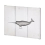 101865-L - Narwhal by Mercana Studio a Hand Embellished Textured Canvas