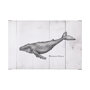 101869-L - Humpback Whale by Mercana Studio a Hand Embellished Textured Canvas