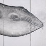 101870-L - Blue Whale by Mercana Studio a Hand Embellished Textured Canvas