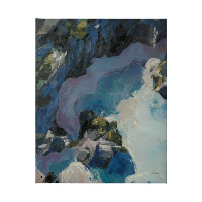 101859-L - Aerial View I by Silvia Krause a Hand Embellished Textured Canvas