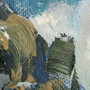 101859-L - Aerial View I by Silvia Krause a Hand Embellished Textured Canvas
