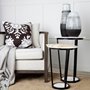 67672 - Tanami I Tall Dark Brown/White Ceramic Vase 