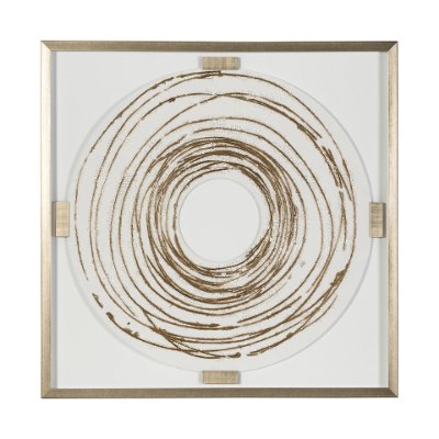 13575 - Looping by Studio M a Framed Art Print Matted under Glass