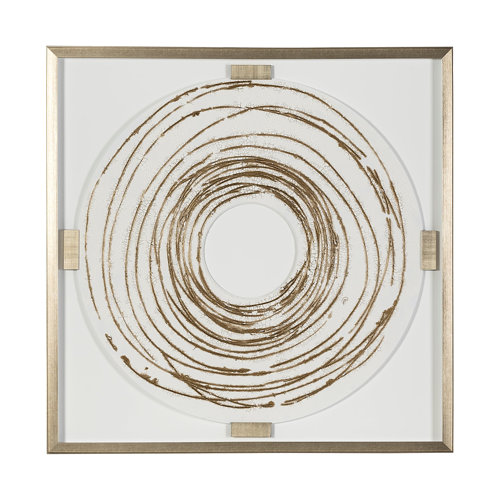 13575 - Looping by Studio M a Framed Art Print Matted under Glass