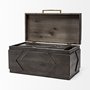 57853 - Cassia Set of 2 Brown Wooden Boxes