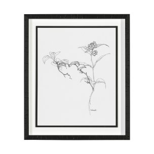 Arrangement VI by Hiraki a Framed Art Print Matted under Glass