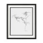 13454 - Arrangement VI by Hiraki a Framed Art Print Matted under Glass