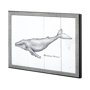 13563 - Humpback Whale by Mercana Studio a Hand Embellished Textured Framed Art Print