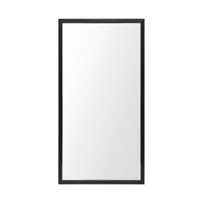 MIR-D235-P2040-DS - Bristol Black 20x40 Faux Wood Frame Bathroom Vanity Mirror