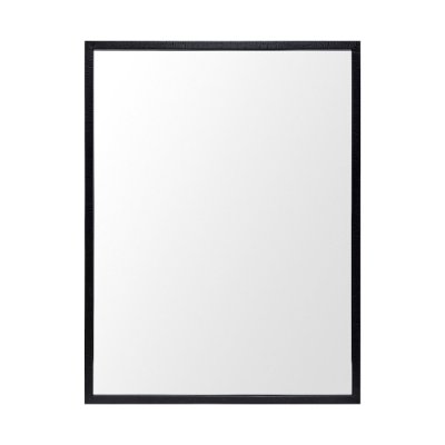 MIR-D235-P3040-DS - Bristol Black 30x40 Faux Wood Frame Bathroom Vanity Mirror