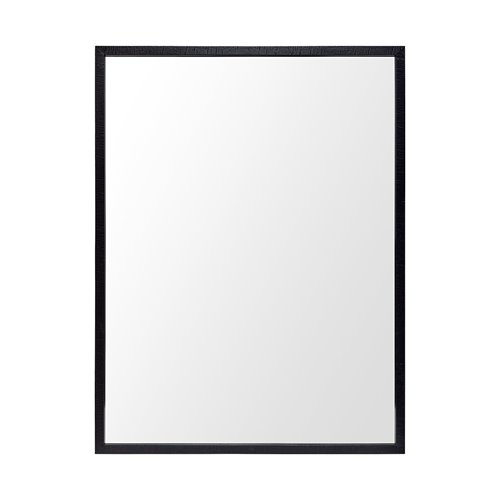 MIR-D235-P3040-DS - Bristol Black 30x40 Faux Wood Frame Bathroom Vanity Mirror