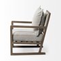 69001 - Sherlock Frost Gray Wood Frame Accent Chair