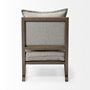 69001 - Sherlock Frost Gray Wood Frame Accent Chair