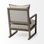 69001 - Sherlock Frost Gray Wood Frame Accent Chair