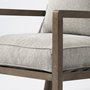 69001 - Sherlock Frost Gray Wood Frame Accent Chair
