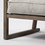 69001 - Sherlock Frost Gray Wood Frame Accent Chair