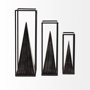 67656 - Memphis I (Large) 5L x 5W Black Metal Pyramid In A Square Frame