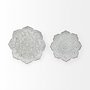 67908 - Miranda Set of 2 Stamped Metal Lotus Flower Wall Decor