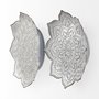 67908 - Miranda Set of 2 Stamped Metal Lotus Flower Wall Decor