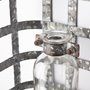 67905 - Margaret Wall Mounted Basket w Glass Bottle for Botanicals or Floral