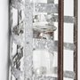 67905 - Margaret Wall Mounted Basket w Glass Bottle for Botanicals or Floral