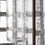 67905 - Margaret Wall Mounted Basket w Glass Bottle for Botanicals or Floral