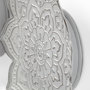 67908 - Miranda Set of 2 Stamped Metal Lotus Flower Wall Decor