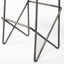68465 - Katniss 26" Total Height Cream Fabric Seat Gold Metal Frame Counter Stool