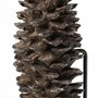 68922 - Pinterra (Small) 4L x 4W Brown Resin Pinecone Replica