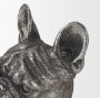 68925 - Bruno (Set of 2) 5L x 5W Silver American Bulldog Bookends