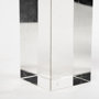 68927 - Isla (Large) 5L x 5W White Replica Resin Coral On Clear White Glass
