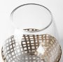 68938 - Reena I Small Gold Woven Metal Base Table Candle Holder 