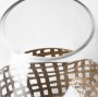 68940 - Reena II Large Gold Woven Metal Base Table Candle Holder 