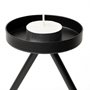68942 - Meira Black Metal Seven Votive Table Candle Holder 