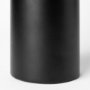 68947 - Alex Large Black Metal Cylindrical  Table Candle Holder 