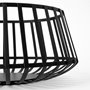 68948 - Emilio Set of 2 Black Metal Slated Bowls 