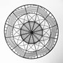 68949 - Idris Set of 2 Black Metal Geometric Mesh Bowls
