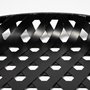 68951 - Lito (Set of 2) Black Woven Metal Round Serving Trays