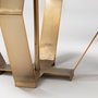 68966 - Edwards (26"H) Gold Metal Base w/ Cream Fabric Shade Table Lamp 