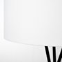 68970 - Ambrose 20.0L x 20.0W x 61.8H Black Metal W/White Fabric Shade Floor Lamp
