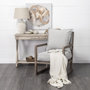 69001 - Sherlock Frost Gray Wood Frame Accent Chair