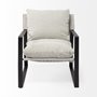 69003 - Guilia Frost Gray With Metal Frame Sling Accent Chair