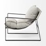 69003 - Guilia Frost Gray With Metal Frame Sling Accent Chair