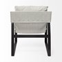 69003 - Guilia Frost Gray With Metal Frame Sling Accent Chair