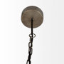 67956 - Dyson II (22.5"D) Black Metal Triangular Orb Four Bulb Chandelier 