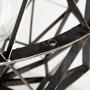 67955 - Dyson I 18x18 Black Metal Triangular Orb Pendant Light 