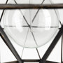 67955 - Dyson I 18x18 Black Metal Triangular Orb Pendant Light 