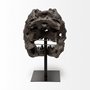 57430 - Lagrane 19L x 11W Brown Resin Tyrannosaurus T Rex Dinosaur Skull Replica
